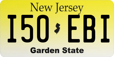 NJ license plate I50EBI