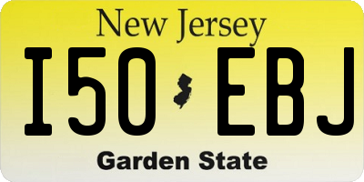 NJ license plate I50EBJ