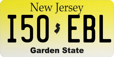 NJ license plate I50EBL