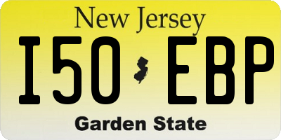 NJ license plate I50EBP