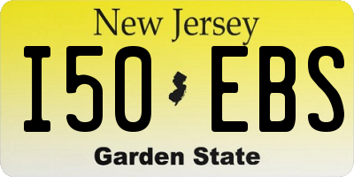 NJ license plate I50EBS