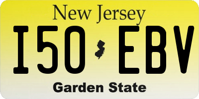 NJ license plate I50EBV