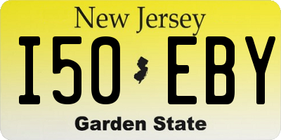 NJ license plate I50EBY