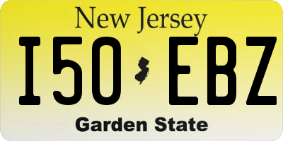 NJ license plate I50EBZ