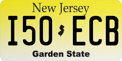 NJ license plate I50ECB