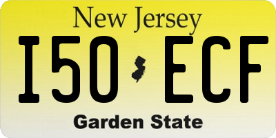 NJ license plate I50ECF
