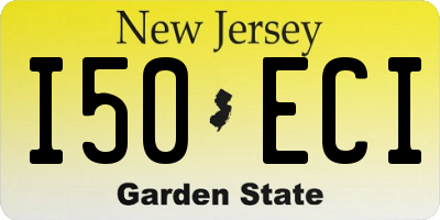 NJ license plate I50ECI