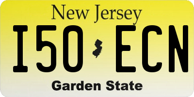 NJ license plate I50ECN