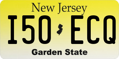 NJ license plate I50ECQ