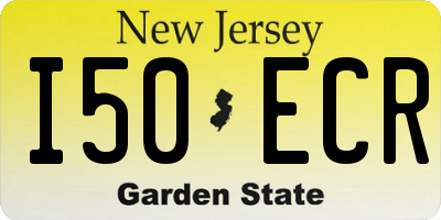 NJ license plate I50ECR