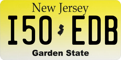 NJ license plate I50EDB
