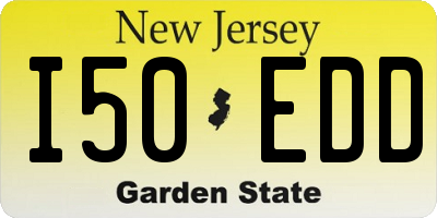 NJ license plate I50EDD