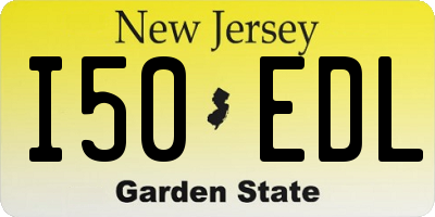 NJ license plate I50EDL