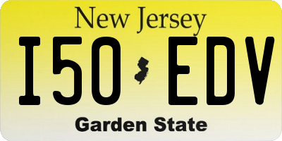 NJ license plate I50EDV