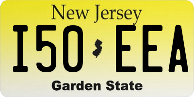 NJ license plate I50EEA
