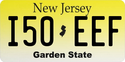 NJ license plate I50EEF