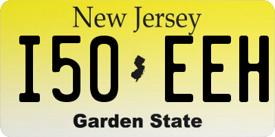 NJ license plate I50EEH