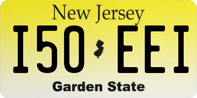 NJ license plate I50EEI