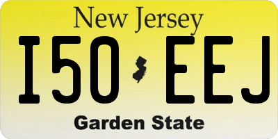 NJ license plate I50EEJ