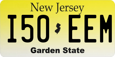NJ license plate I50EEM