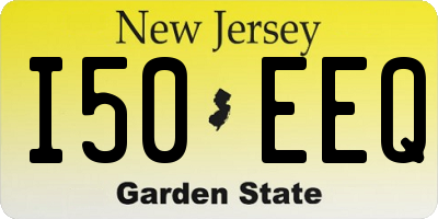 NJ license plate I50EEQ