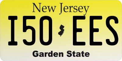 NJ license plate I50EES