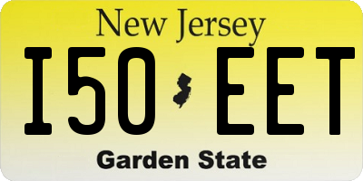 NJ license plate I50EET