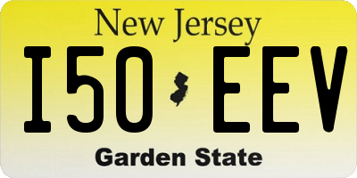 NJ license plate I50EEV
