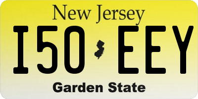 NJ license plate I50EEY
