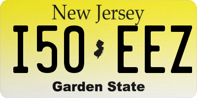 NJ license plate I50EEZ