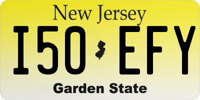NJ license plate I50EFY