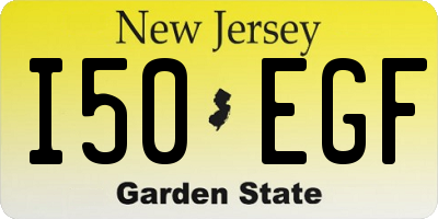 NJ license plate I50EGF