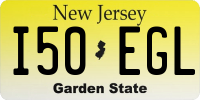 NJ license plate I50EGL