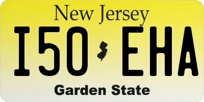 NJ license plate I50EHA