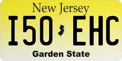 NJ license plate I50EHC