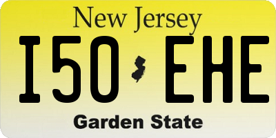 NJ license plate I50EHE