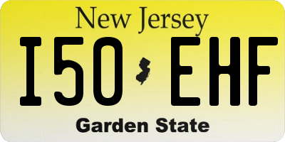 NJ license plate I50EHF
