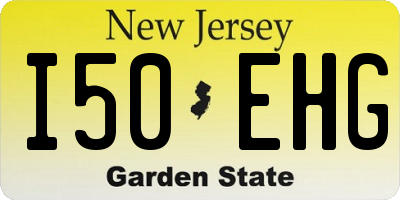 NJ license plate I50EHG
