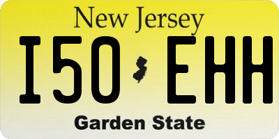 NJ license plate I50EHH