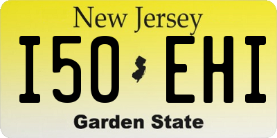NJ license plate I50EHI
