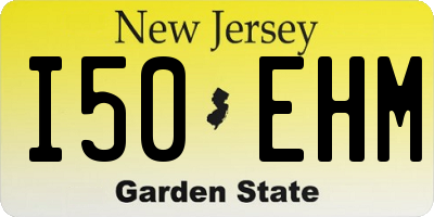 NJ license plate I50EHM