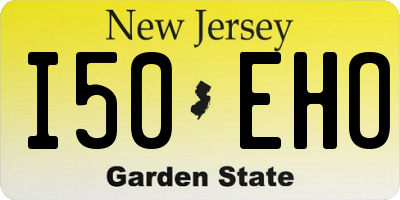 NJ license plate I50EHO
