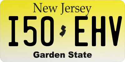 NJ license plate I50EHV