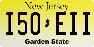 NJ license plate I50EII