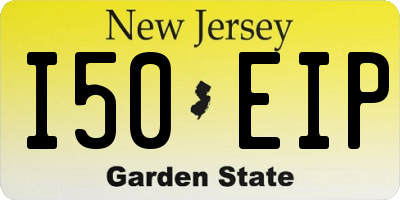 NJ license plate I50EIP