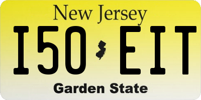 NJ license plate I50EIT
