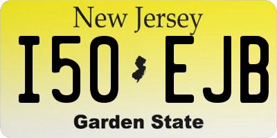 NJ license plate I50EJB