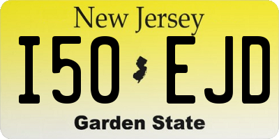 NJ license plate I50EJD