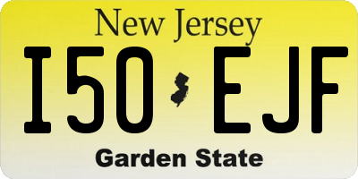 NJ license plate I50EJF