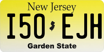 NJ license plate I50EJH